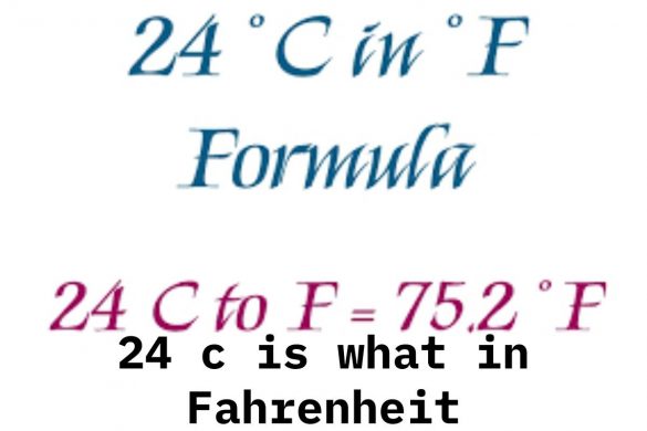 24 c is what in Fahrenheit