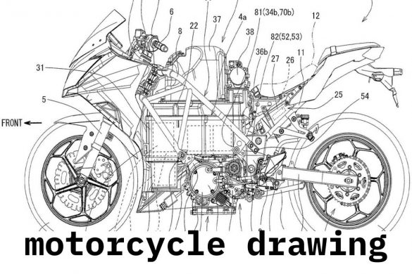 motorcycle drawing