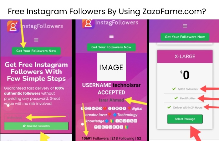 How To Increase Free Instagram Followers By Using ZazoFame.com_