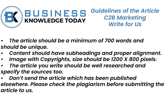 C2B Marketing Write for Us