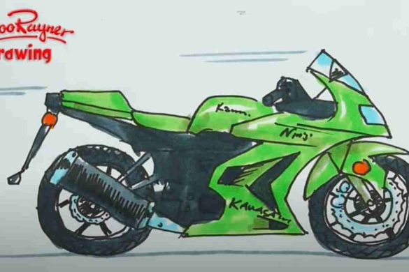 motorcycle drawing